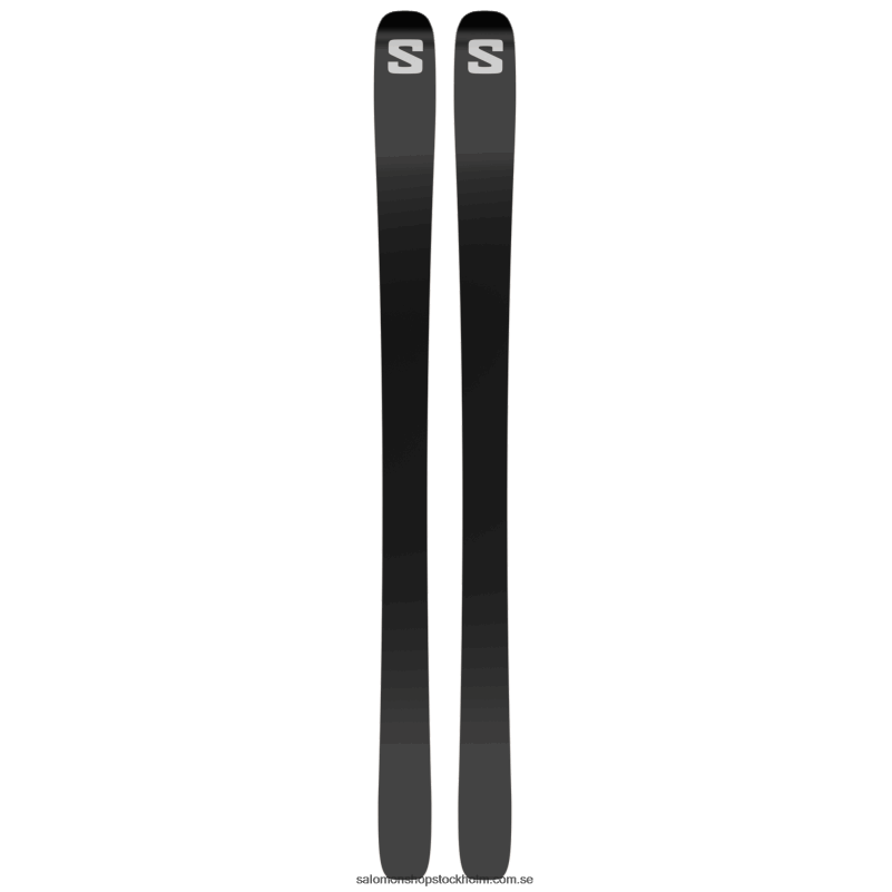 Salomon svart/mörkgrå/blek kakhi metallic allmountainskidor för män - stance 96 T82RP1213