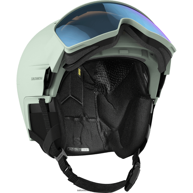 Salomon vit/mossa herrhjälm - driver prime sigma foto mips T82RP1272