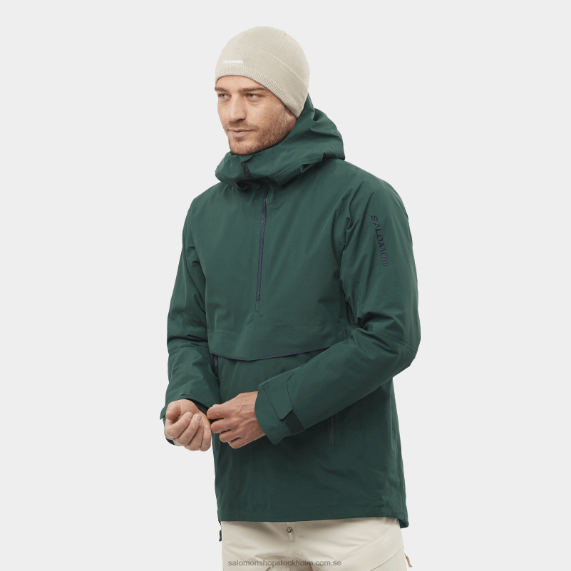 Salomon ponderosa tall/natthimlen Isolerad huvjacka för män - gravity gore-tex anorak T82RP557