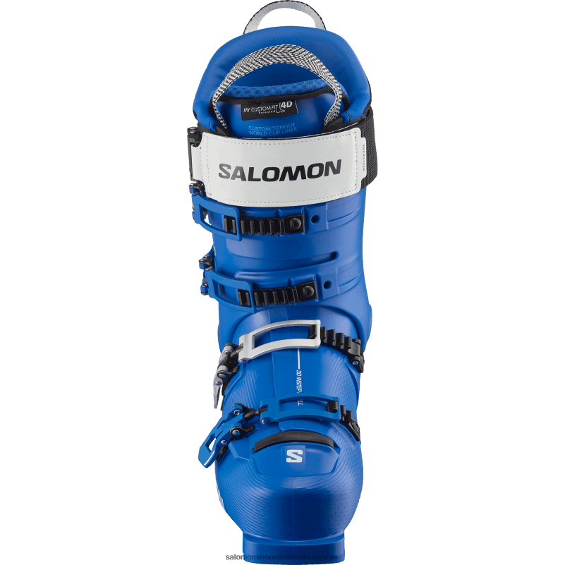 Salomon ras blå/vit pistkängor för män - s/pro alpha 130 el T82RP1215