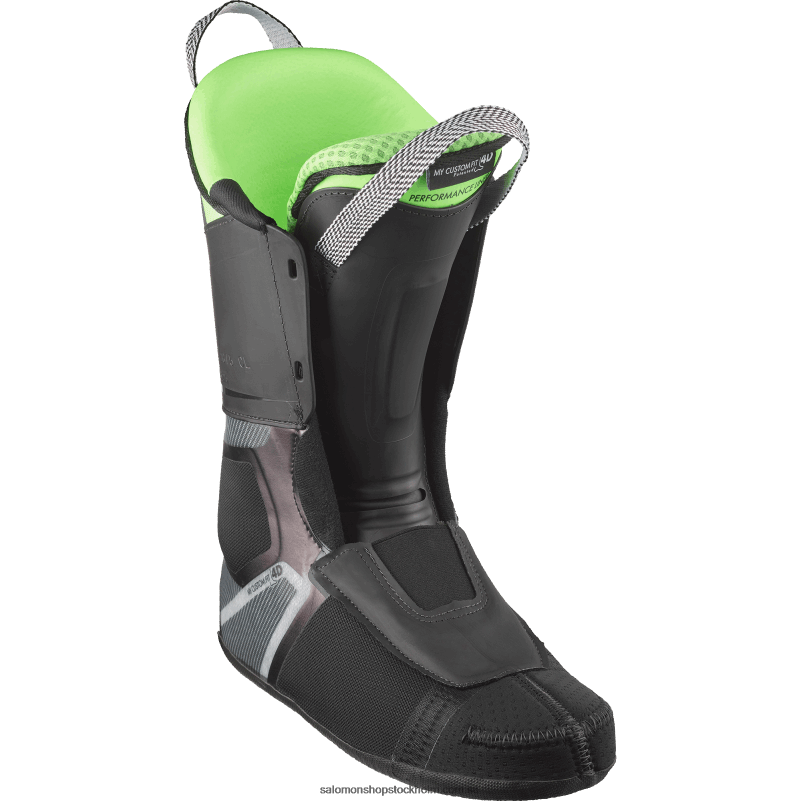 Salomon stålgrå/pastell neongrön 1/svart pistkängor för män - s/pro alpha 120 T82RP1230