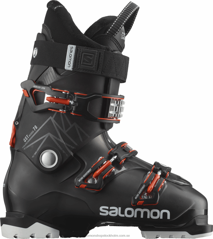 Salomon svart/antracit genomskinlig/orange allmountainstövlar för män - qst access 70 T82RP1239