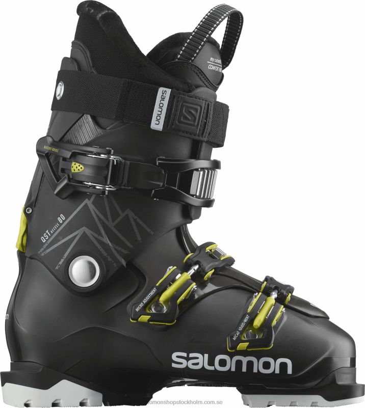 Salomon svart/beluga/syragrön allmountainstövlar för män - qst access 80 T82RP1226