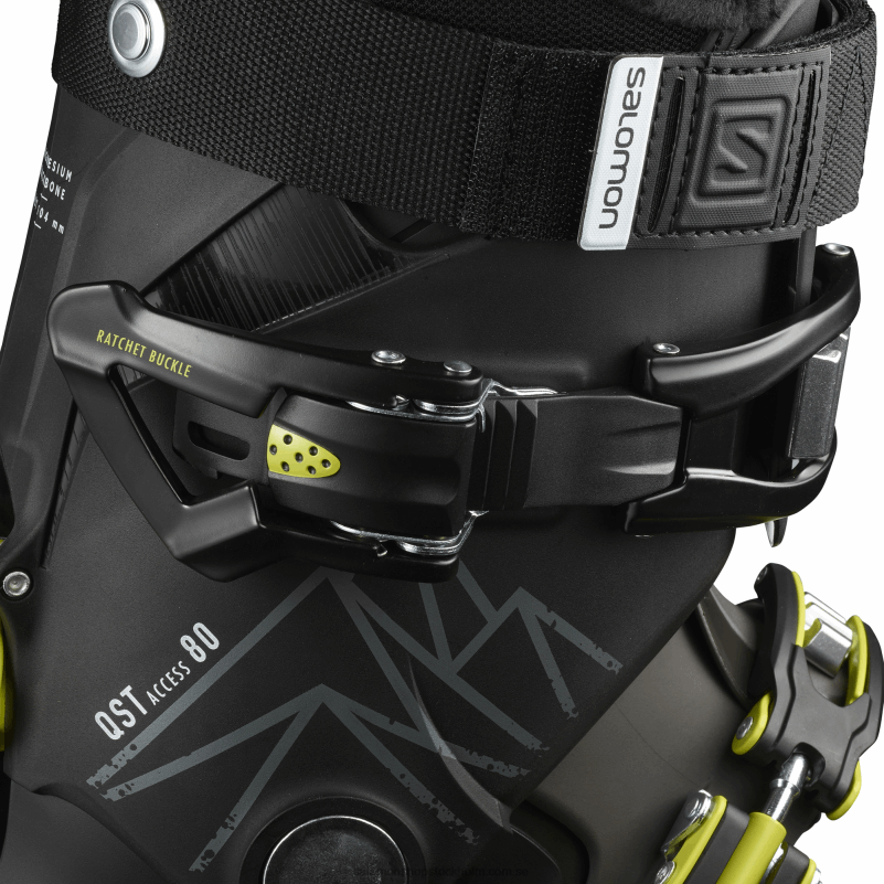 Salomon svart/beluga/syragrön allmountainstövlar för män - qst access 80 T82RP1226