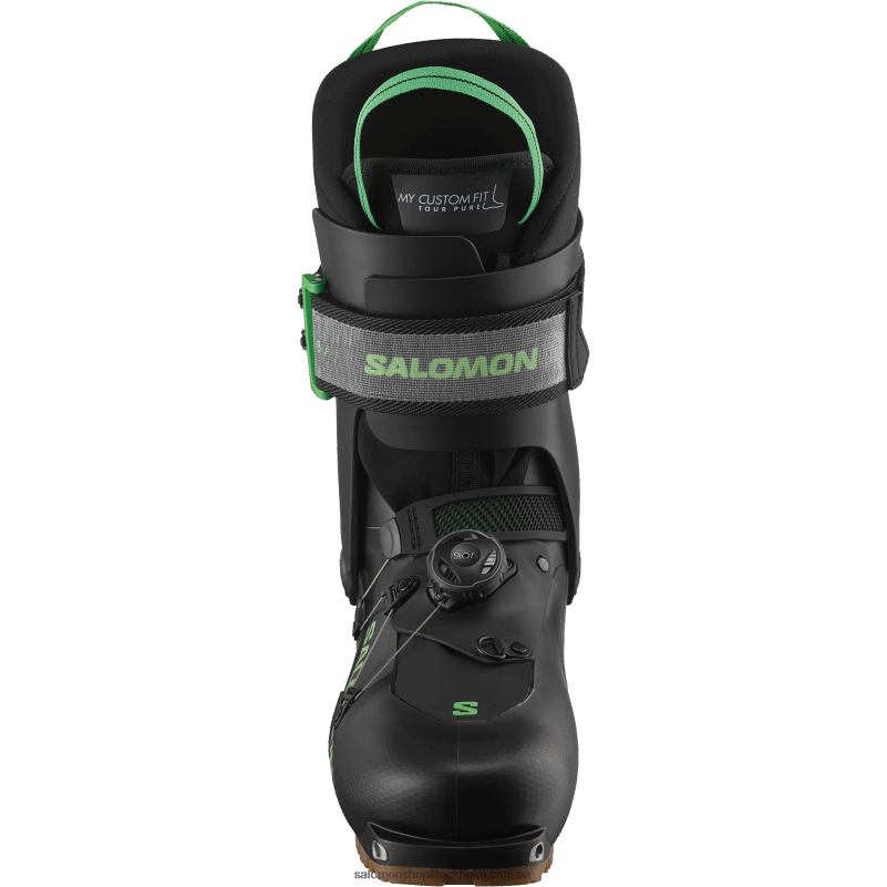 Salomon svart/pastell neongrön 1/regnig dag herrturistövlar - mtn summit pure T82RP1233