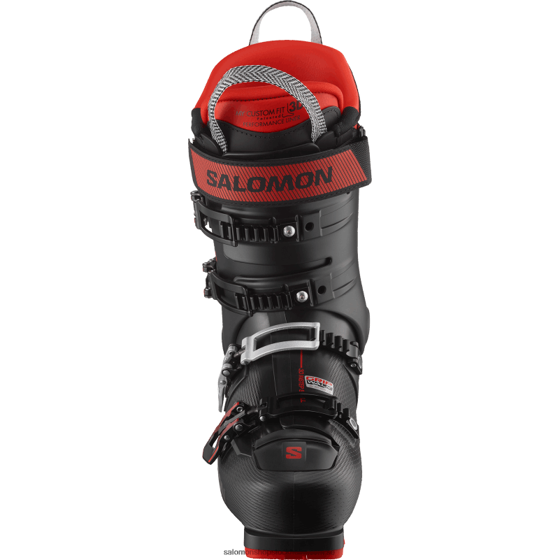 Salomon svart röd pistkängor för män - s/pro alpha 100 T82RP1235