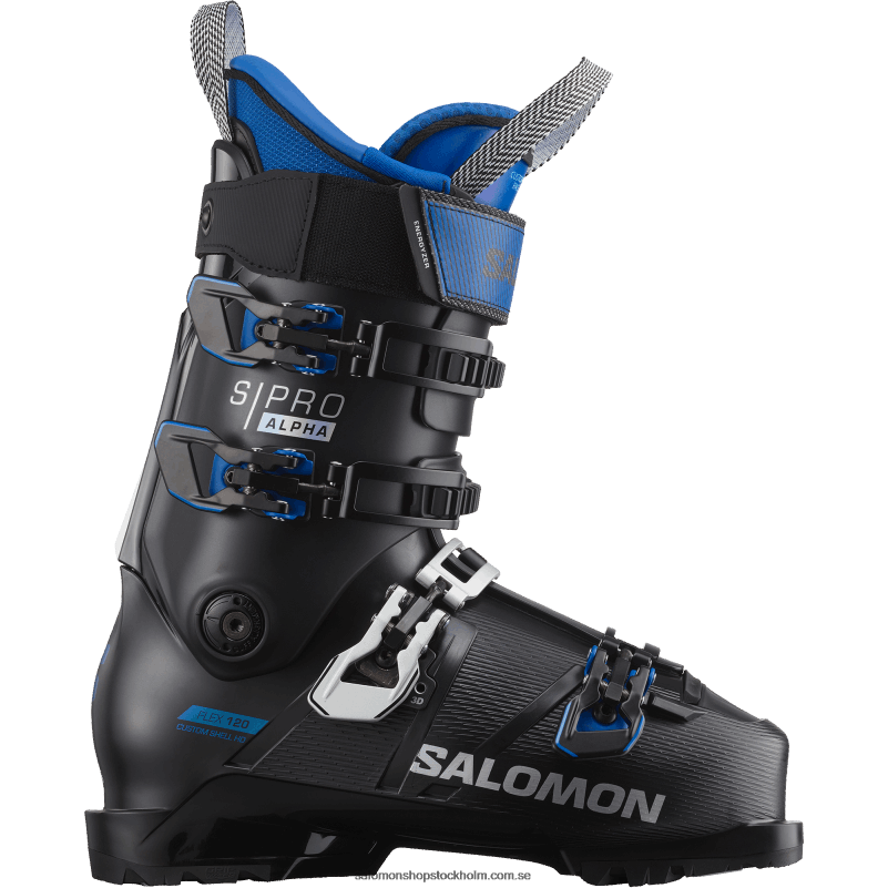 Salomon svart/raceblå pistkängor för män - s/pro alpha 120 el T82RP1220