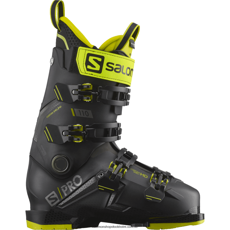 Salomon svart/syragrön/mörk silver metallics05 pistkängor för män - s/pro mv 110 T82RP1231