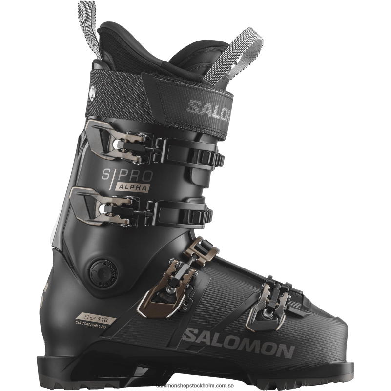 Salomon svart/titanmetall pistkängor för män - s/pro alpha 110 T82RP1237
