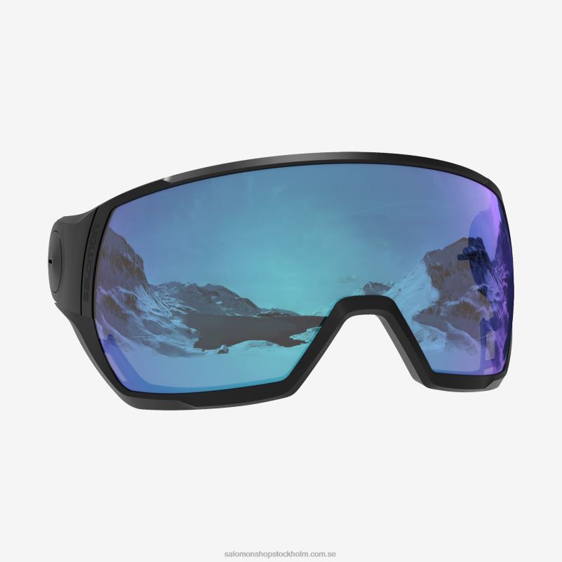 Salomon svart herrhjälmtillbehör - pioneer lt ml mellanblå lins-s/m/l T82RP529