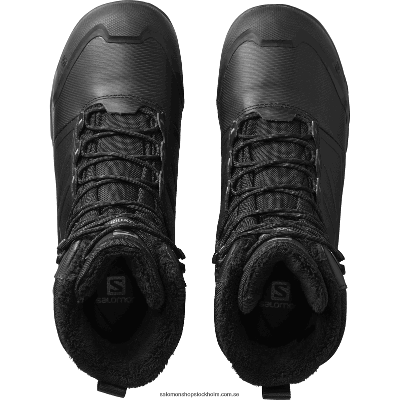 Salomon svart/magnet vinterstövlar för män - tondra pro clima vattentäta T82RP1079