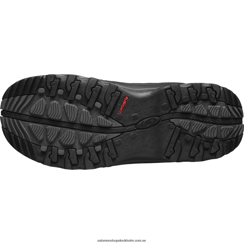 Salomon svart/magnet vinterstövlar för män - tondra pro clima vattentäta T82RP1079