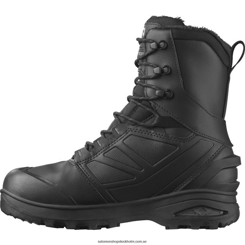 Salomon svart/magnet vinterstövlar för män - tondra pro clima vattentäta T82RP1079