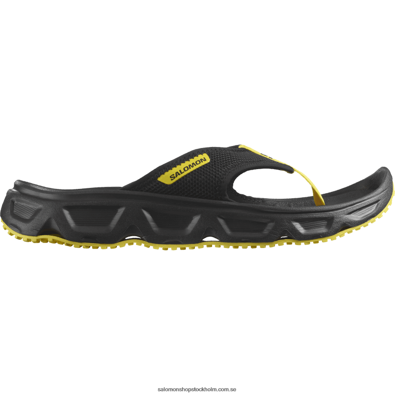 Salomon svart/smörblomma återhämtningsskor för män - reelax break 6.0 T82RP1487