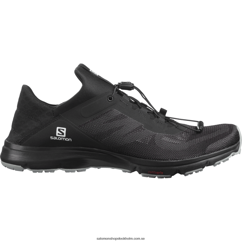 Salomon svart/stenbrott sandaler för män - Amphib bold 2 T82RP1082