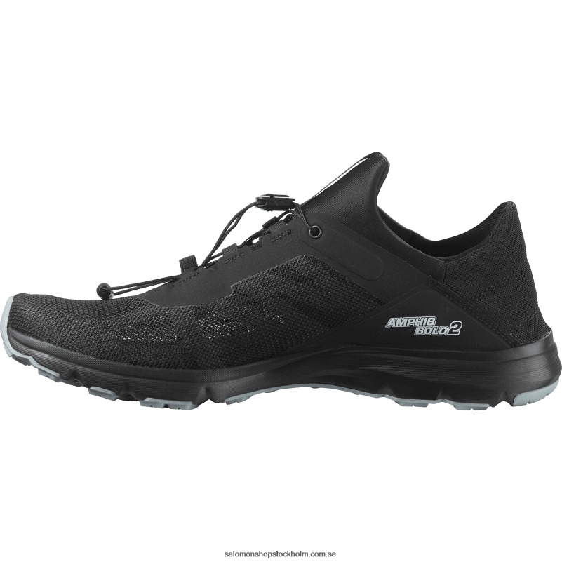 Salomon svart/stenbrott sandaler för män - Amphib bold 2 T82RP1082
