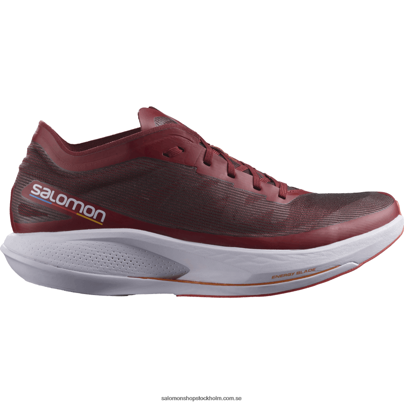 Salomon cykling röd/lila ljung/vibrerande orange löparskor för män - fantasm T82RP1072