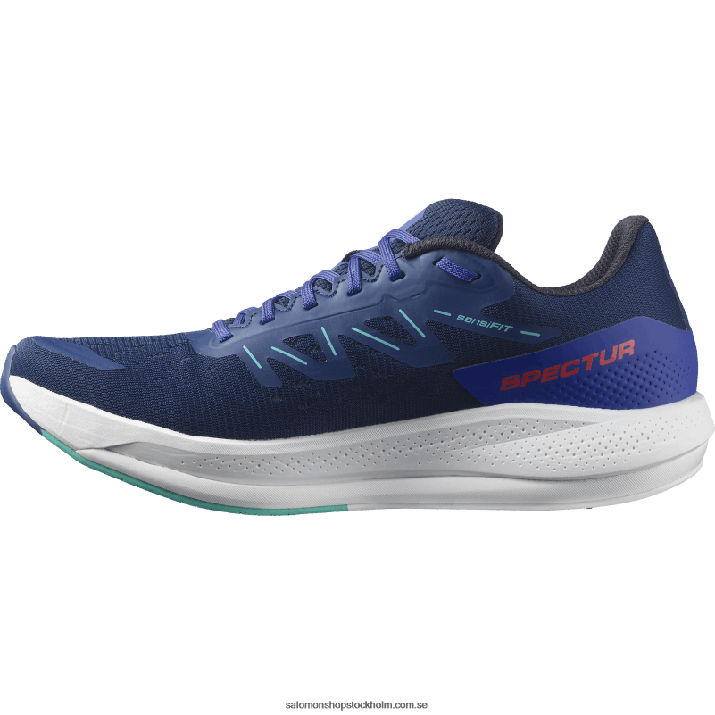 Salomon godsblå/bländande blå/mintblad löparskor för män - spectur T82RP1076