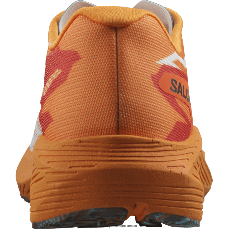 Salomon gurkmeja/eldröd/blå lyster löparskor för män - aero volt T82RP60