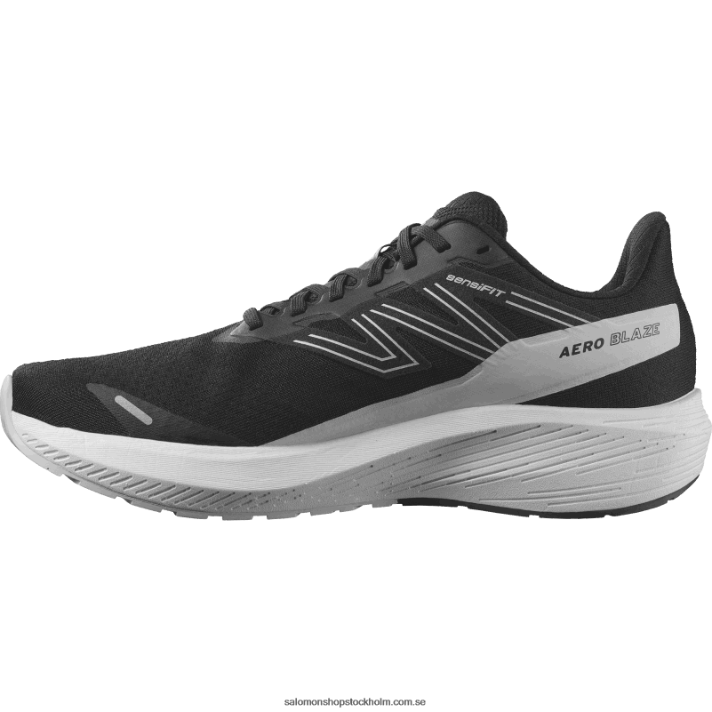 Salomon svart/vit/månsten löparskor för män - aero blaze T82RP1067