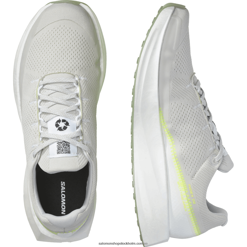 Salomon vit/månsten/säkerhetsgul löparskor för män - index 02 T82RP1069