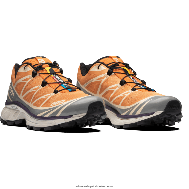 Salomon aprikos buff/frostgrå/sammetsmorgon sportskor för män - xt-6 T82RP73