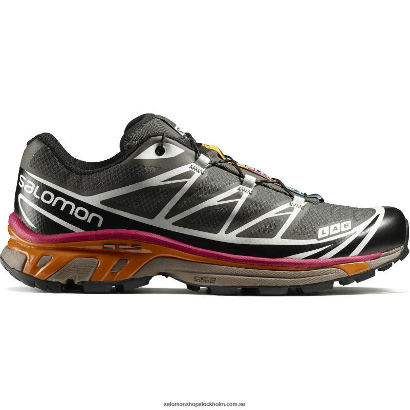 Salomon beluga/svart/russet orange sportskor för män - xt-6 recut T82RP66