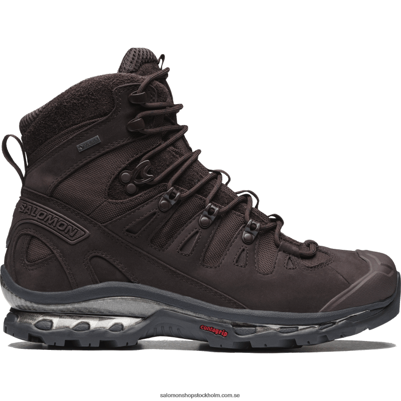 Salomon choklad plommon/svart sportskor för män - quest 3 4d gore-tex T82RP213