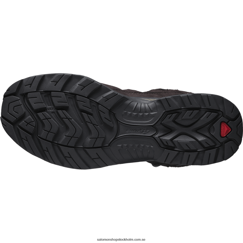 Salomon choklad plommon/svart sportskor för män - quest 3 4d gore-tex T82RP213