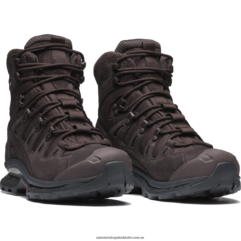 Salomon choklad plommon/svart sportskor för män - quest 3 4d gore-tex T82RP213