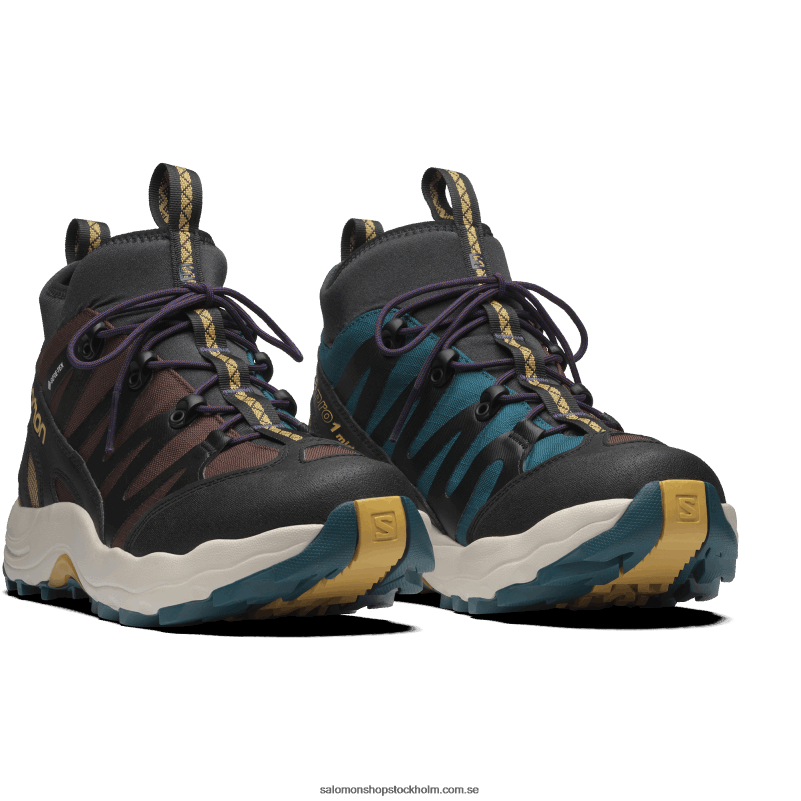 Salomon chokladfondant/arrowwood/svart sportskor för män - xa pro 1 mid gore-tex T82RP198