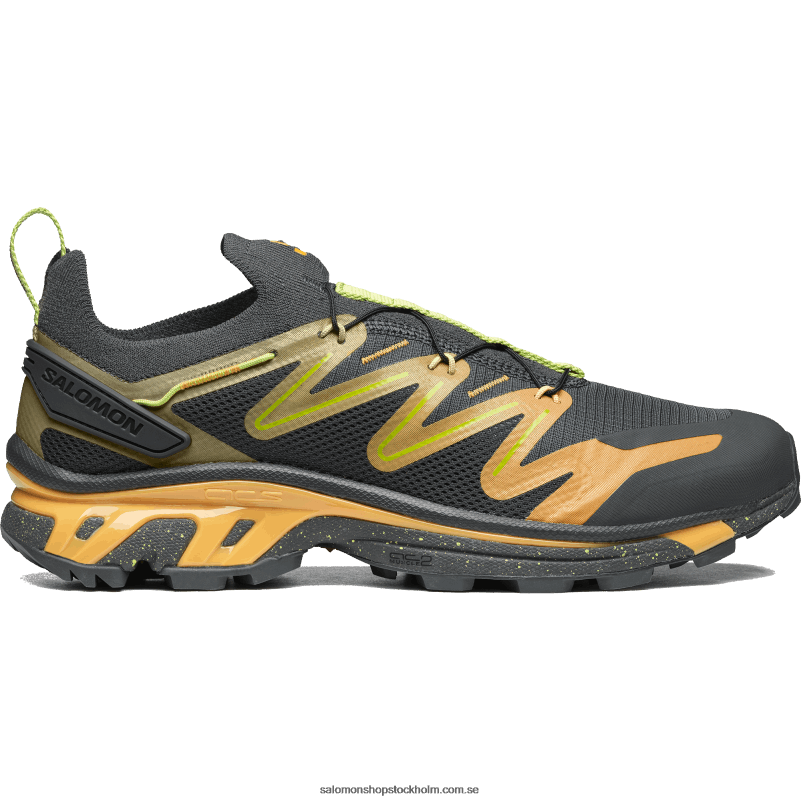 Salomon ebenholts/flammande orange/ljust limegrön sportskor för män - xt-rush 2 T82RP107