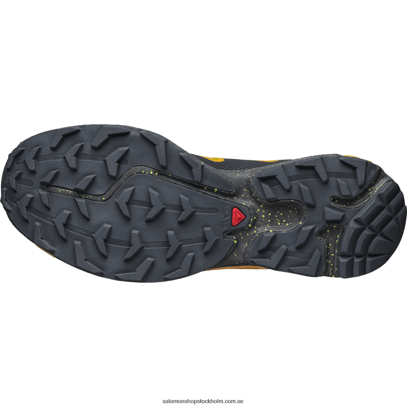 Salomon ebenholts/flammande orange/ljust limegrön sportskor för män - xt-rush 2 T82RP107