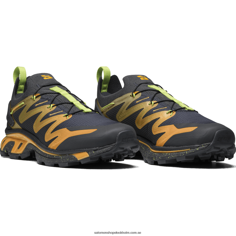 Salomon ebenholts/flammande orange/ljust limegrön sportskor för män - xt-rush 2 T82RP107