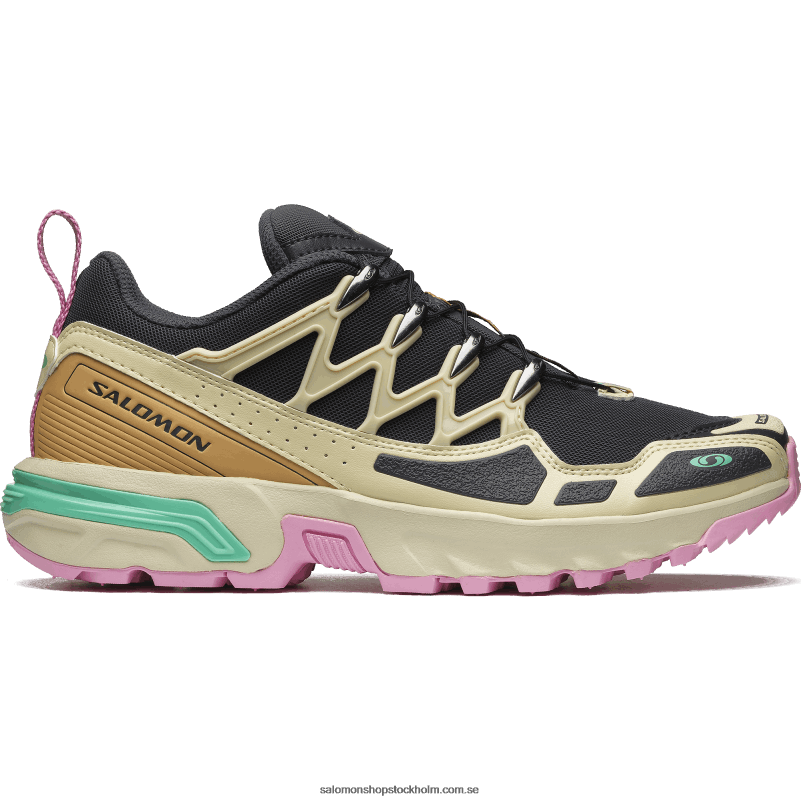 Salomon ebenholts/mossa/kexgrönt sportskor för män - acs + T82RP144