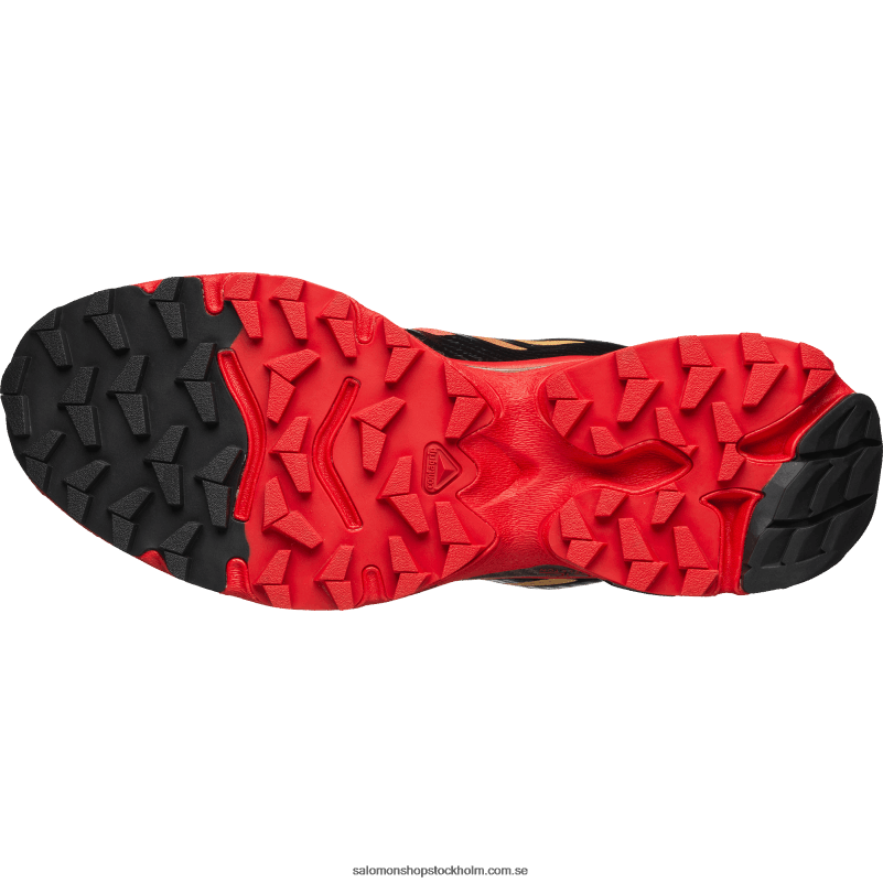 Salomon eldröd/svart/empiregul sportskor för män - xt-4 og T82RP63
