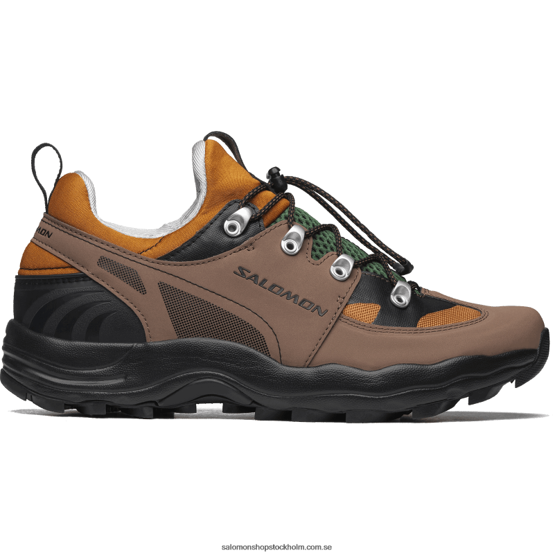 Salomon gyllene ek/ekollon/svart sportskor för män - raid wind 75:e T82RP161