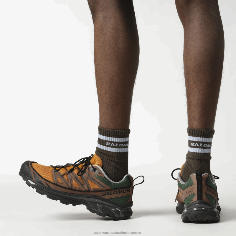 Salomon gyllene ek/ekollon/svart sportskor för män - xt-6 expanse 75th T82RP225