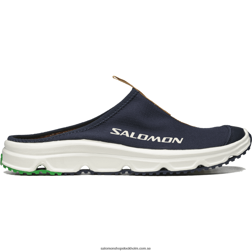 Salomon mörk safir/gummi/jolly grön sportskor för män - rx slide 3.0 T82RP155