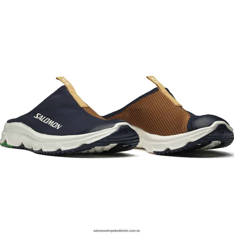 Salomon mörk safir/gummi/jolly grön sportskor för män - rx slide 3.0 T82RP155