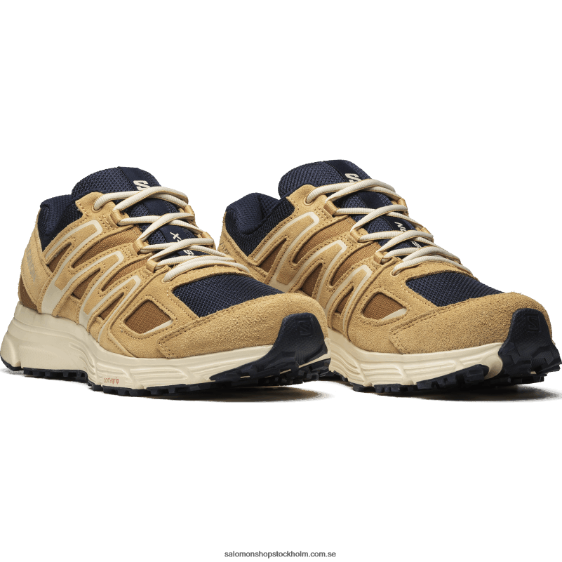 Salomon mörk safir/taffy/gummi sportskor för män - x-mission 4 mocka T82RP164