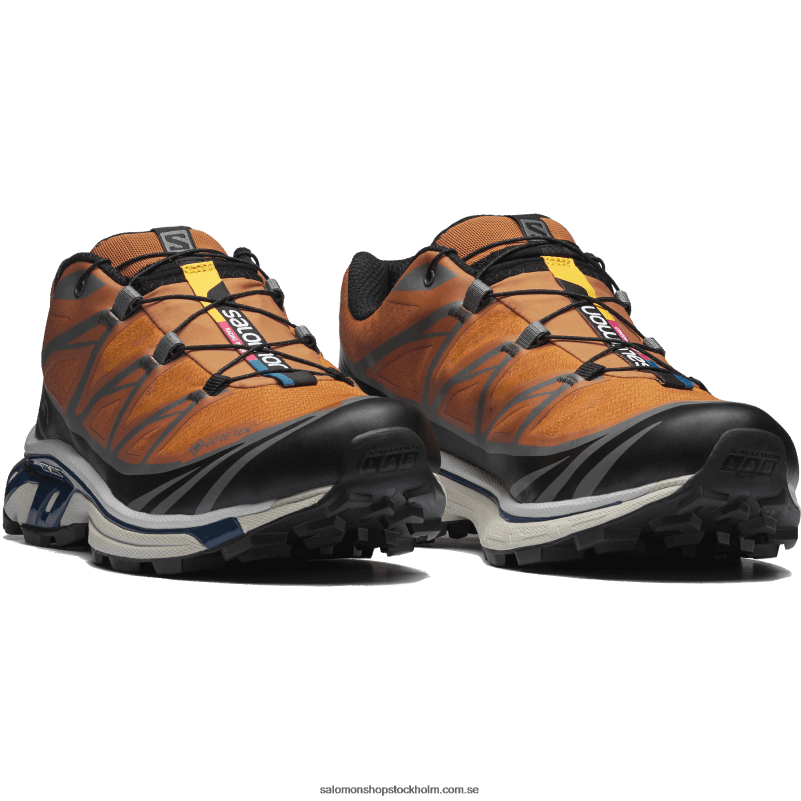 Salomon marmelad/svart/marinblå pion sportskor för män - xt-6 gore-tex verktyg T82RP127