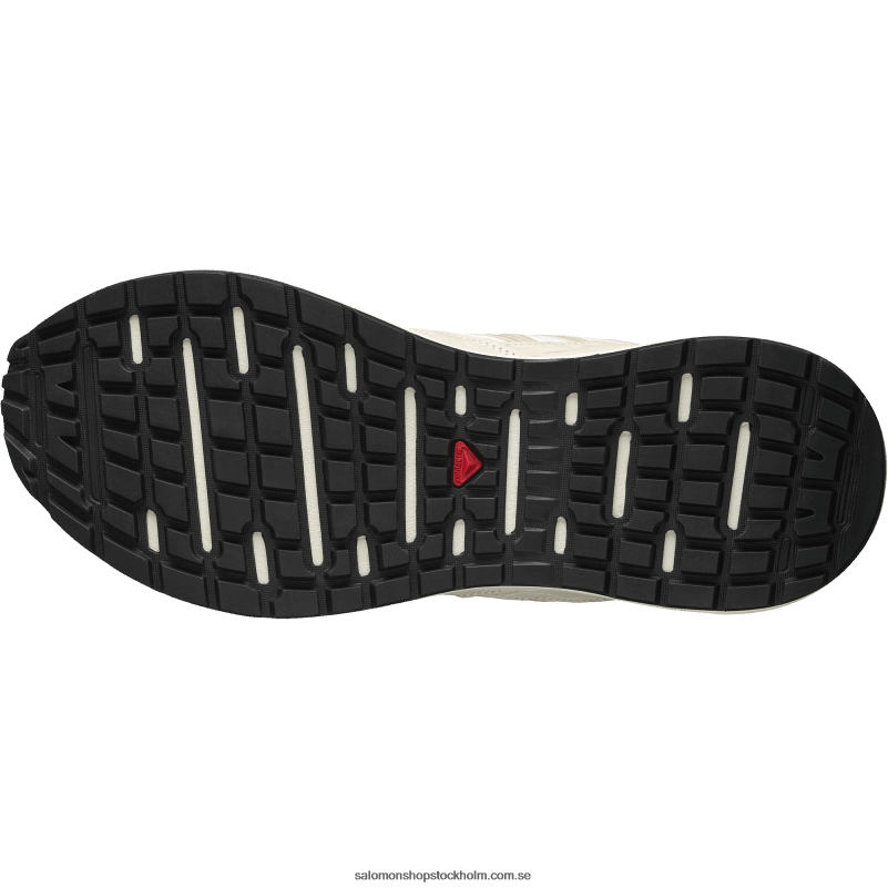 Salomon regnig dag/fjädergrå/vaniljis sportsko för män - odyssey 1 läder avancerad T82RP221