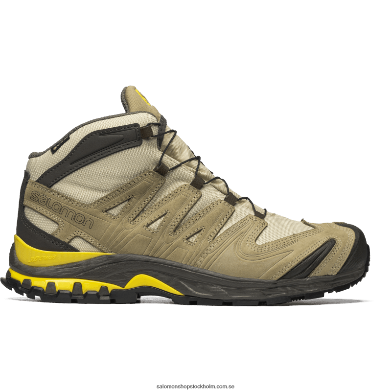 Salomon safari/kelp/empire gul sportskor för män - xa pro 3d mid gore-tex för bättre presentbutik T82RP137