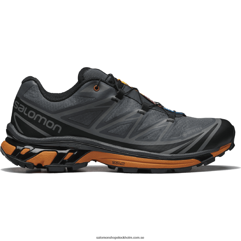 Salomon svart/ebenholts/marmelad sportskor för män - xt-6 gore-tex verktyg T82RP126