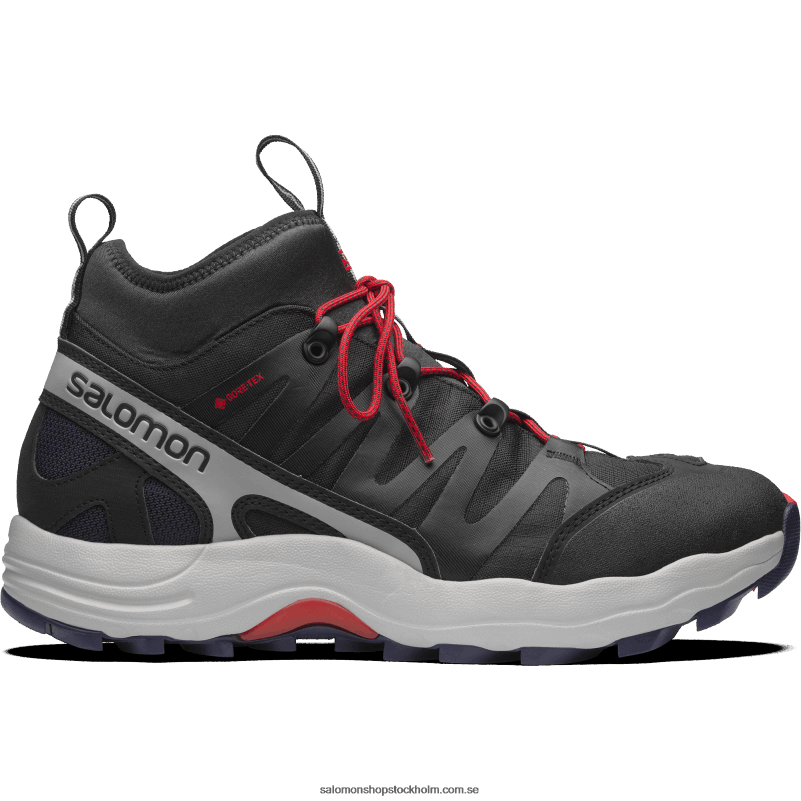 Salomon svart/legering/gojibär sportskor för män - xa pro 1 mid gore-tex T82RP199