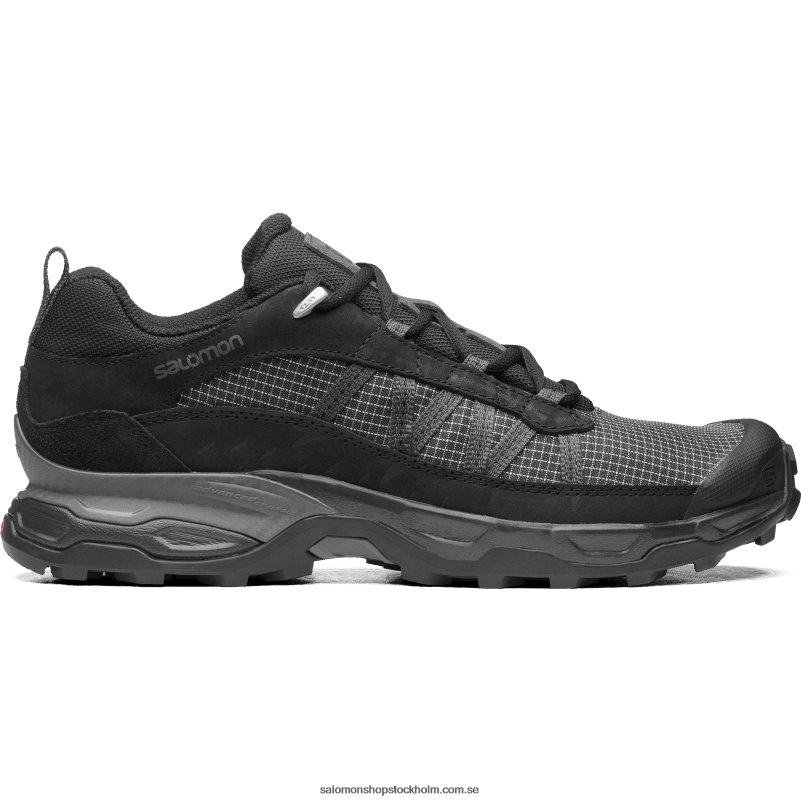Salomon svart/magnet mäns sportstyle skor - skydd lågt läder T82RP171