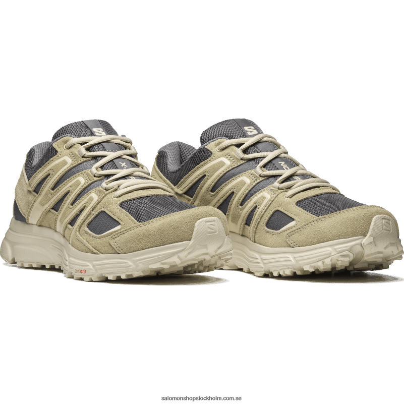 Salomon tenn/mossgrå/mal sportskor för män - x-mission 4 mocka T82RP167