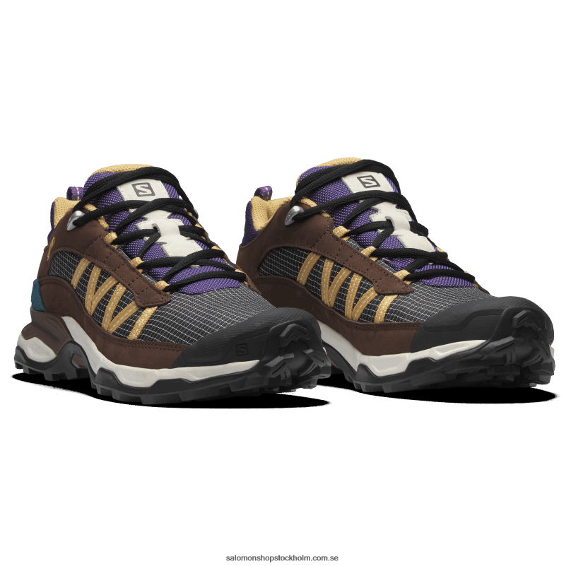 Salomon vaniljglass/chokladfondant/fallblad mäns sportstyle skor - skydd lågt läder T82RP174