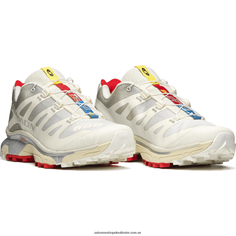 Salomon vaniljglass/eldröd/vit sportskor för män - xt-4 og T82RP64